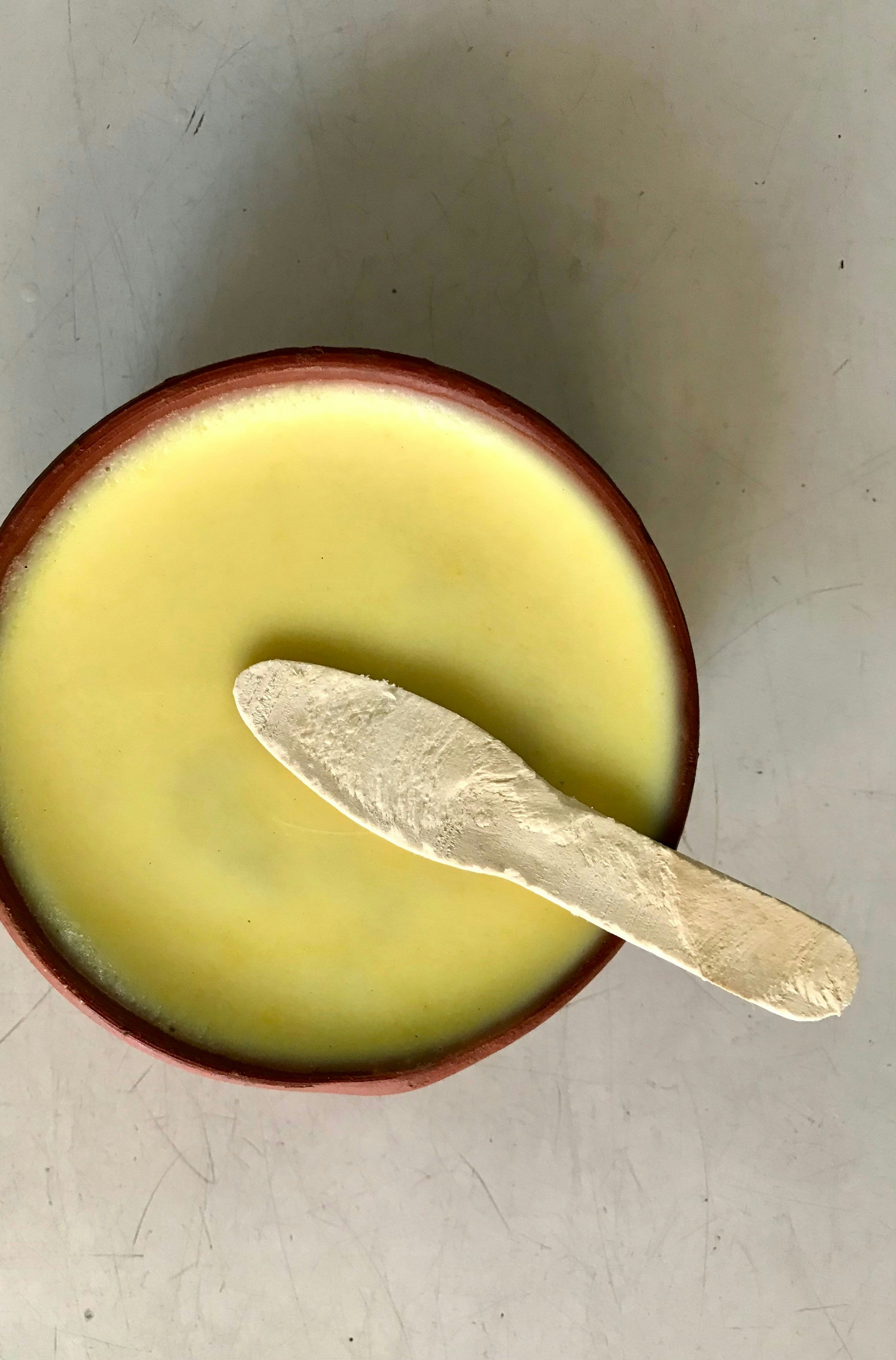 Crème d'ananas aux épinards